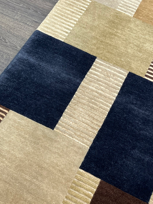 4'x6' Hand-Knotted Nepali Beige/Multi Area Rug – KB Rugs
