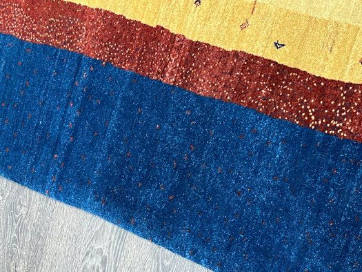 4'x6' Hand-Knotted Nepali Blue/Multi Area Rug – KB Rugs