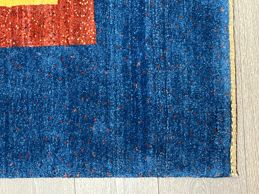 4'x6' Hand-Knotted Nepali Blue/Multi Area Rug – KB Rugs