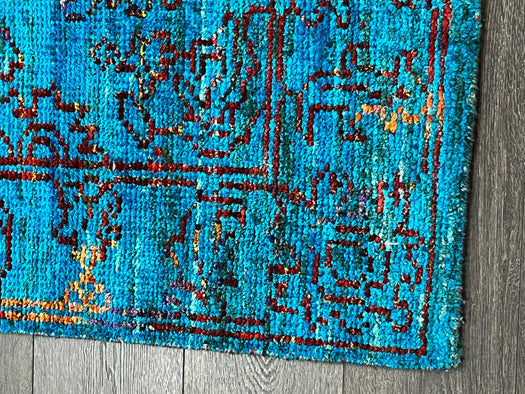 4'x6' Hand-Knotted Nepali Blue/Multi Area Rug – KB Rugs