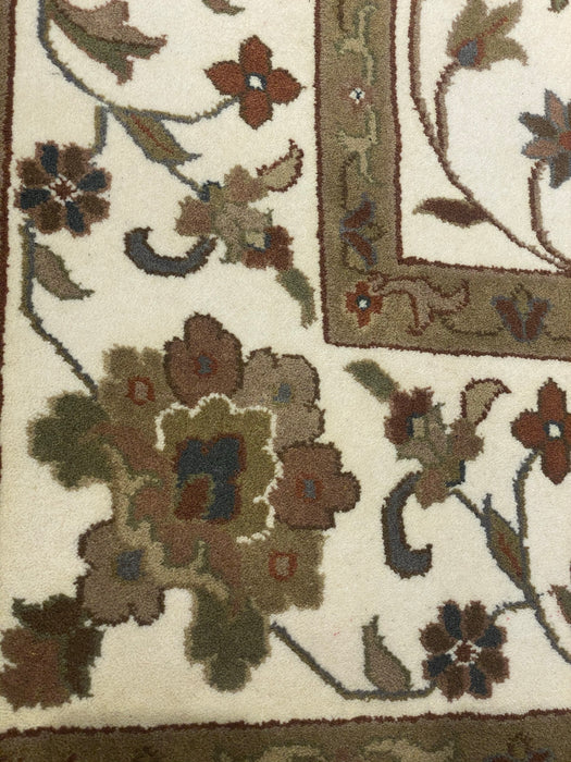 6'x9' Hand-Knotted Herbal Wash White/Multi Area Rug – KB Rugs