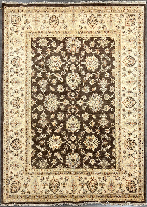 8'x10' Hand-Knotted Chobi Beige/Brown Area Rug – KB Rugs