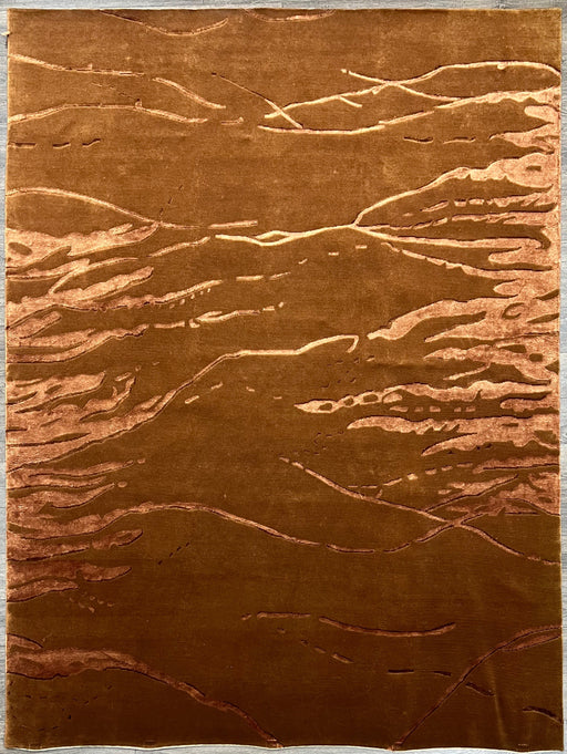 8'x10' Hand-Knotted Nepali Brown Area Rug – KB Rugs