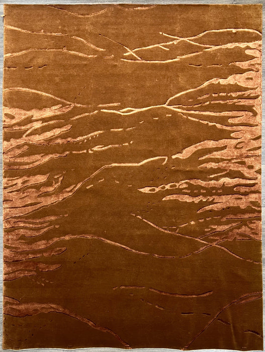8'x10' Hand-Knotted Nepali Brown Area Rug – KB Rugs