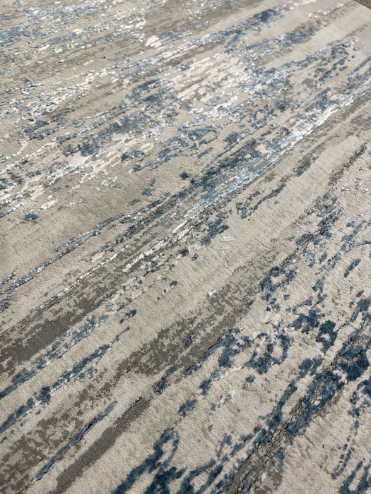 5'x8' Power-Loomed Contemporary Style Grey/Blue Area Rug – KB Rugs