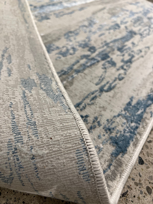 5'x8' Power-Loomed Contemporary Style Grey/Blue Area Rug – KB Rugs
