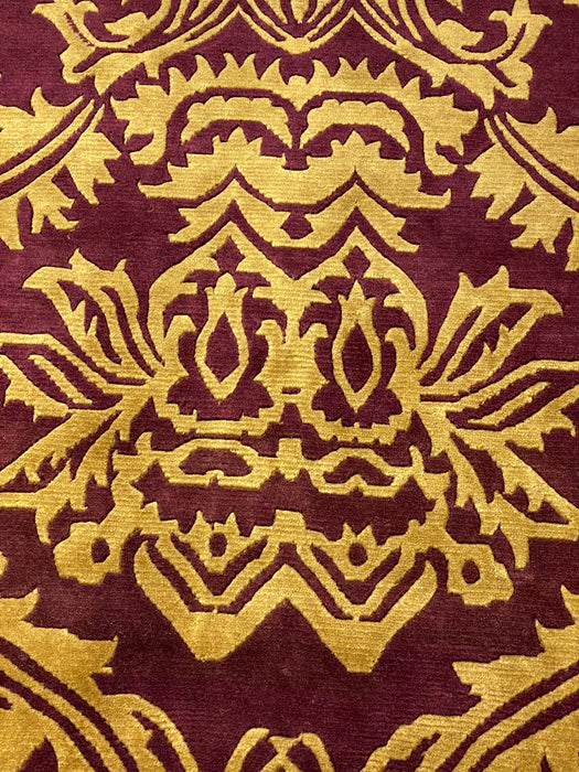9'x12' Hand-Knotted Persian Golden/Burgundy  Area Rug – KB Rugs