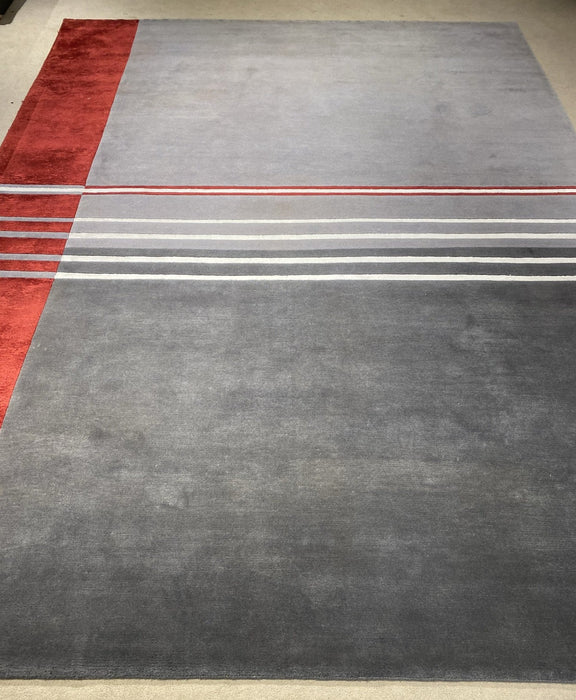 9'x12' Hand-Knotted Nepali Red/Grey Area Rug – KB Rugs