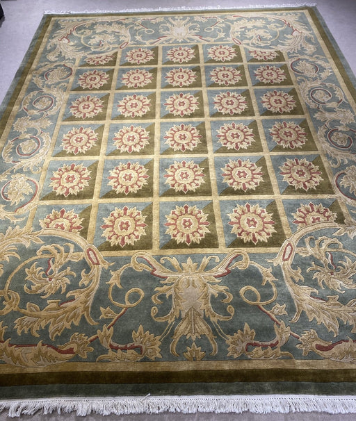9'x12' Hand-Knotted Persian Multi/Green Area Rug – KB Rugs