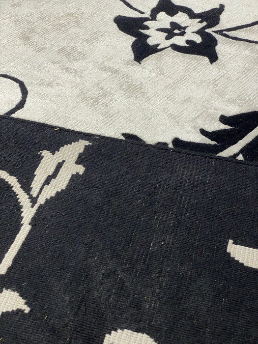 9'x12' Hand-Knotted Nepali Black/White Area Rug – KB Rugs
