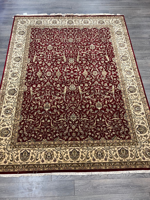 9'x12' Hand-Knotted Persian Red/Ivory Area Rug – KB Rugs