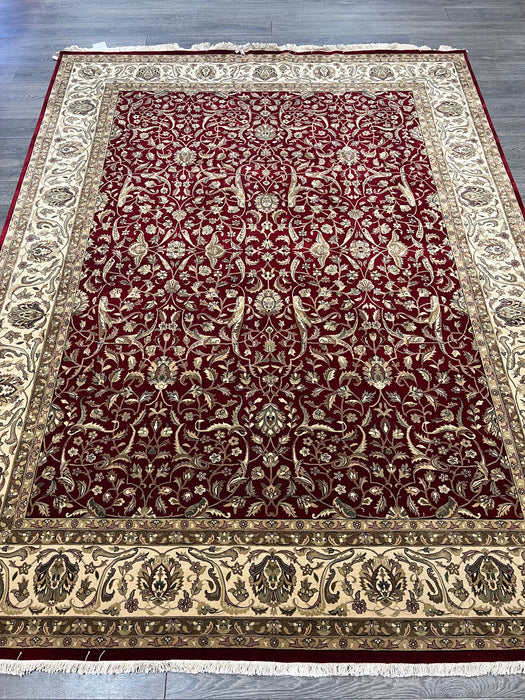 9'x12' Hand-Knotted Persian Red/Ivory Area Rug – KB Rugs
