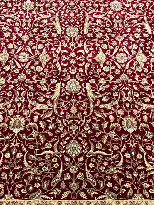 9'x12' Hand-Knotted Persian Red/Ivory Area Rug – KB Rugs