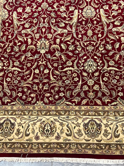 9'x12' Hand-Knotted Persian Red/Ivory Area Rug – KB Rugs