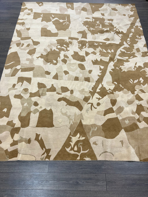 9'x12' Hand-Knotted Nepali Brown/Ivory Area Rug – KB Rugs