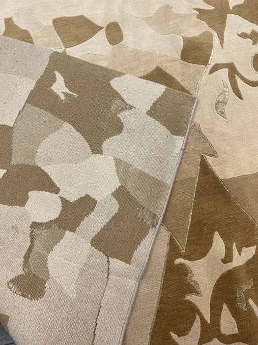 9'x12' Hand-Knotted Nepali Brown/Ivory Area Rug – KB Rugs