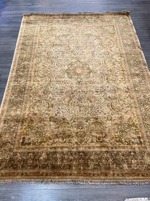 9'x12' Hand-Knotted Persian Green/Beige Area Rug – KB Rugs