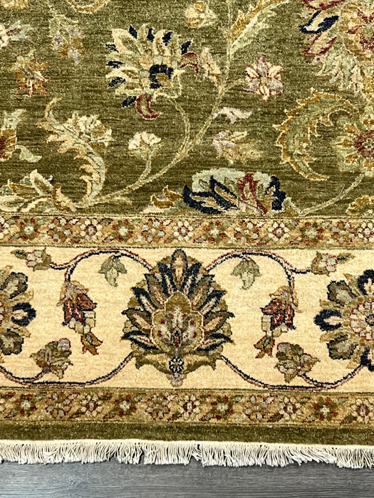 9'x12' Hand-Knotted Chobi Beige/Green Area Rug – KB Rugs