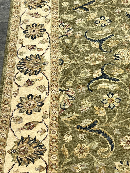 9'x12' Hand-Knotted Chobi Beige/Green Area Rug – KB Rugs