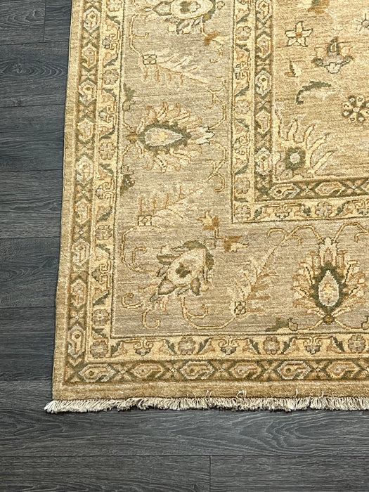 9'x12' Hand-Knotted Chobi Beige/Green Area Rug – KB Rugs