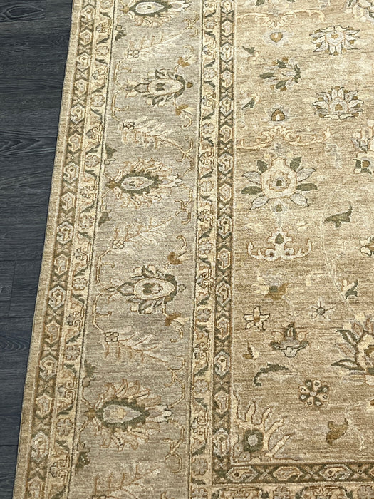 9'x12' Hand-Knotted Chobi Beige/Green Area Rug – KB Rugs