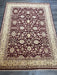 9'x12' Hand-Knotted Chobi Maroon/Beige Area Rug – KB Rugs