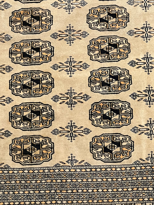 9'x12' Hand-Knotted Bukhara Beige/Black Area Rug – KB Rugs