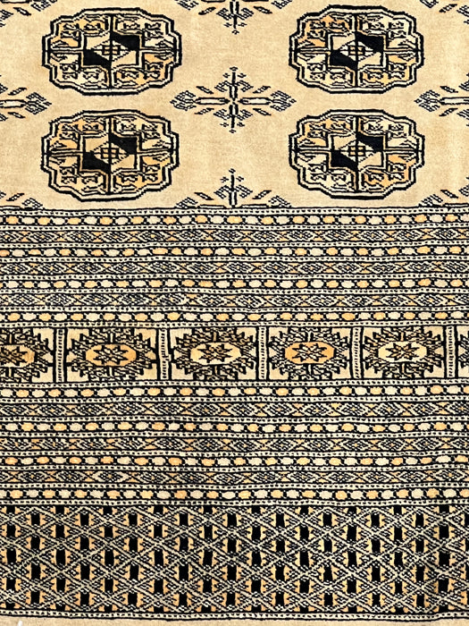 9'x12' Hand-Knotted Bukhara Beige/Black Area Rug – KB Rugs