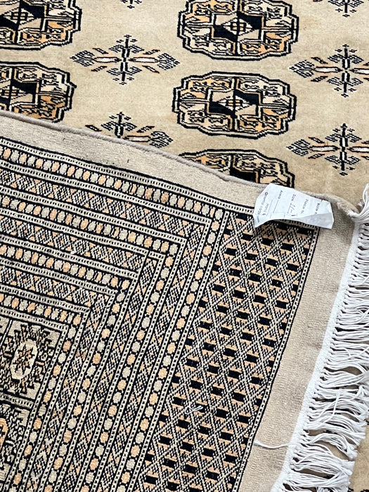 9'x12' Hand-Knotted Bukhara Beige/Black Area Rug – KB Rugs