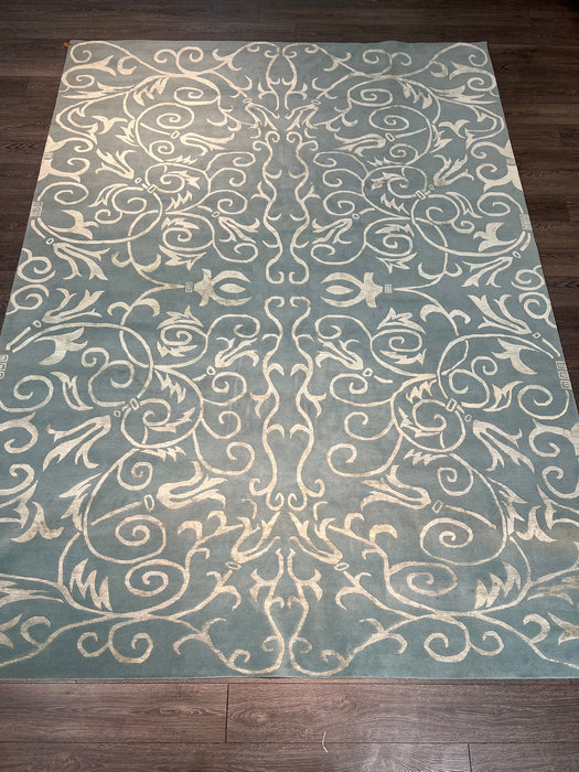 9'x12' Hand-Knotted Nepali Grey/Ivory Area Rug – KB Rugs