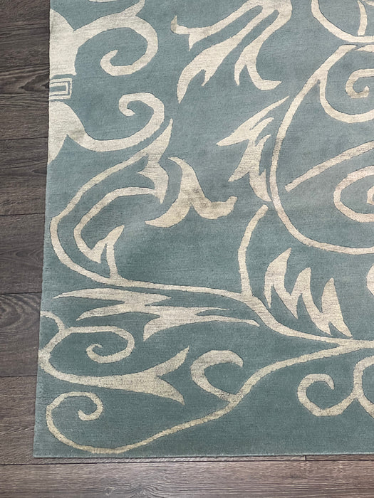 9'x12' Hand-Knotted Nepali Grey/Ivory Area Rug – KB Rugs
