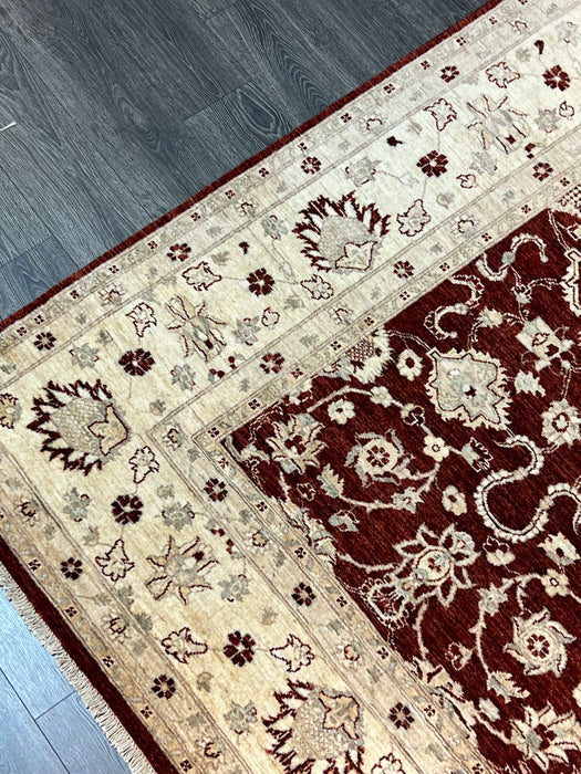 9'x12' Hand-Knotted Chobi Red/Ivory Area Rug – KB Rugs