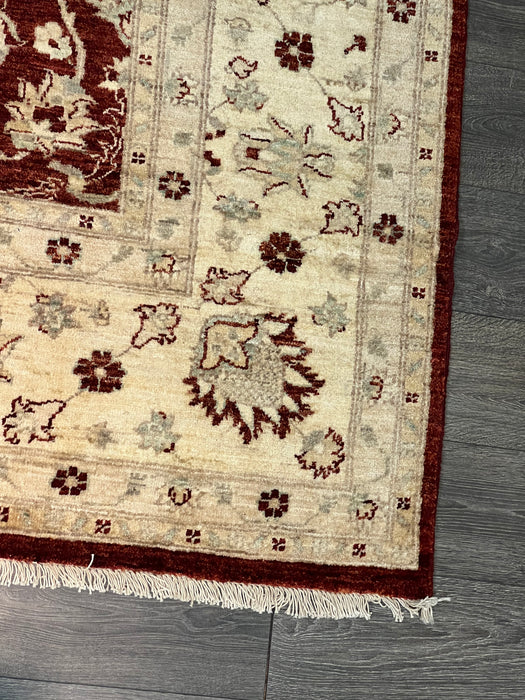 9'x12' Hand-Knotted Chobi Red/Ivory Area Rug – KB Rugs