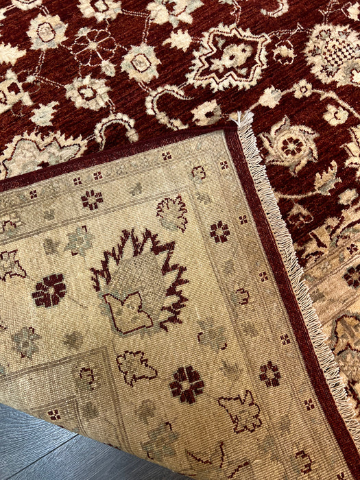 9'x12' Hand-Knotted Chobi Red/Ivory Area Rug – KB Rugs