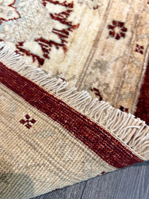 9'x12' Hand-Knotted Chobi Red/Ivory Area Rug – KB Rugs