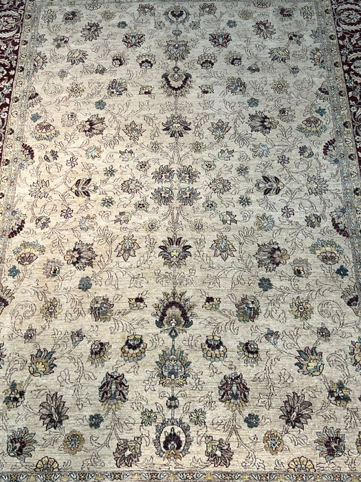 9'x12' Hand-Knotted Chobi Beige/Red Area Rug – KB Rugs