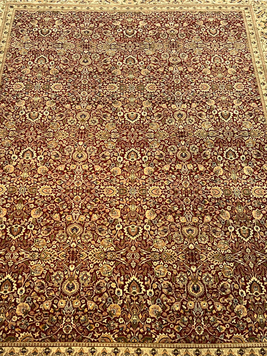 9'x12' Hand-Knotted Sutri Beige/Red Area Rug – KB Rugs