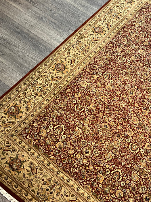9'x12' Hand-Knotted Sutri Beige/Red Area Rug – KB Rugs