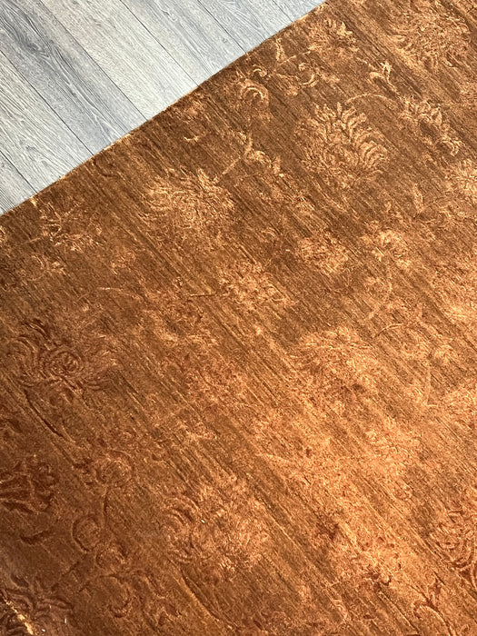 9'x12' Hand-Knotted Nepali Brown Area Rug – KB Rugs