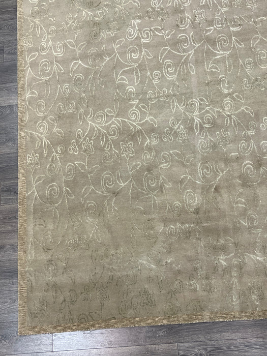 9'x12' Hand-Knotted Tibetan Grey/Ivory Area Rug – KB Rugs