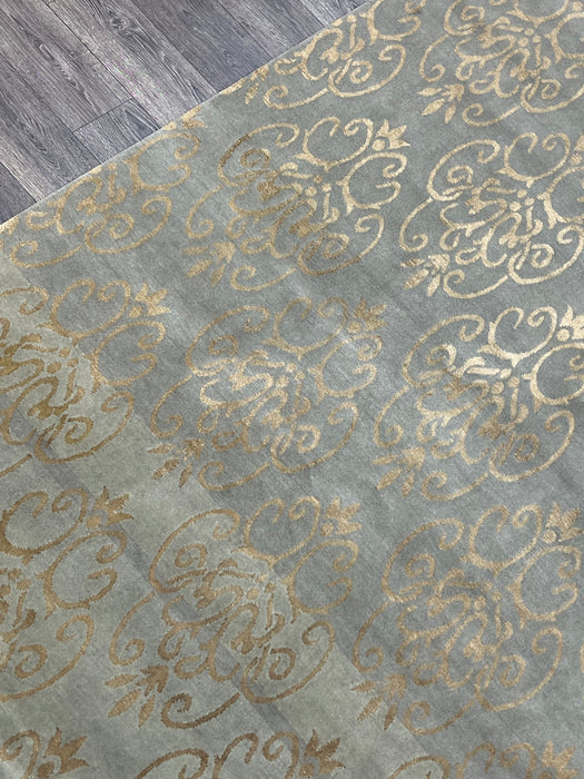9'x12' Hand-Knotted Nepali Gold/Grey Area Rug – KB Rugs