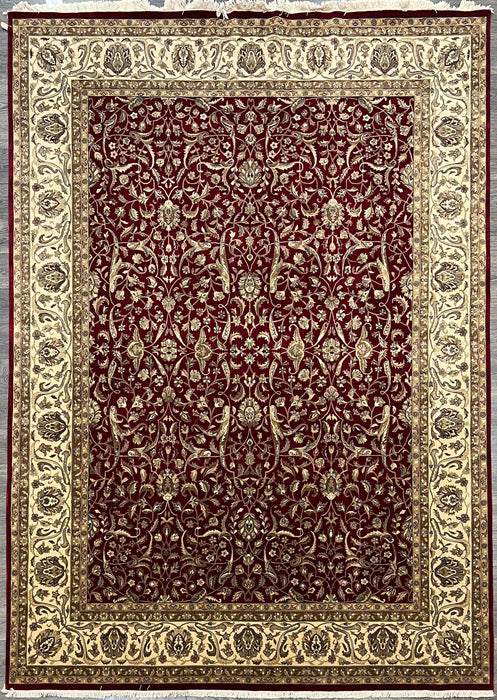 9'x12' Hand-Knotted Persian Red/Ivory Area Rug – KB Rugs