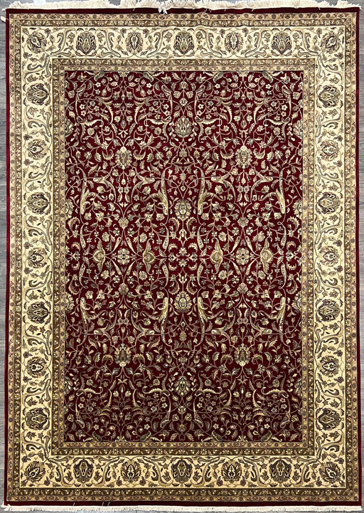 9'x12' Hand-Knotted Persian Red/Ivory Area Rug – KB Rugs