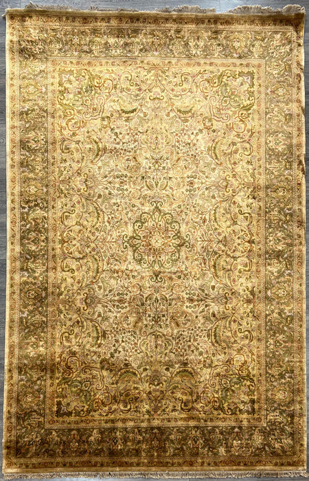 9'x12' Hand-Knotted Persian Green/Beige Area Rug – KB Rugs