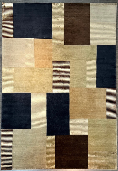 9'x12' Hand-Knotted Nepali Multi/Beige Area Rug – KB Rugs