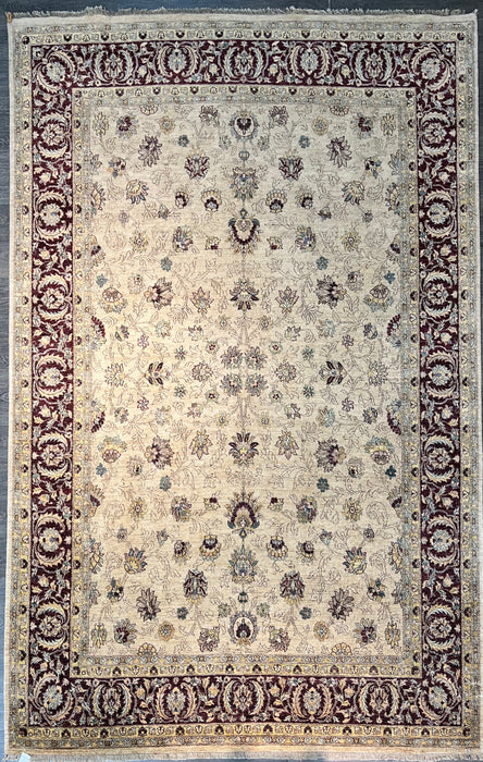 9'x12' Hand-Knotted Chobi Beige/Red Area Rug – KB Rugs