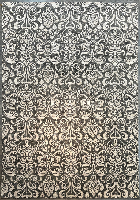 9'x12' Hand-Knotted Tibetan Grey/Cream Area Rug – KB Rugs