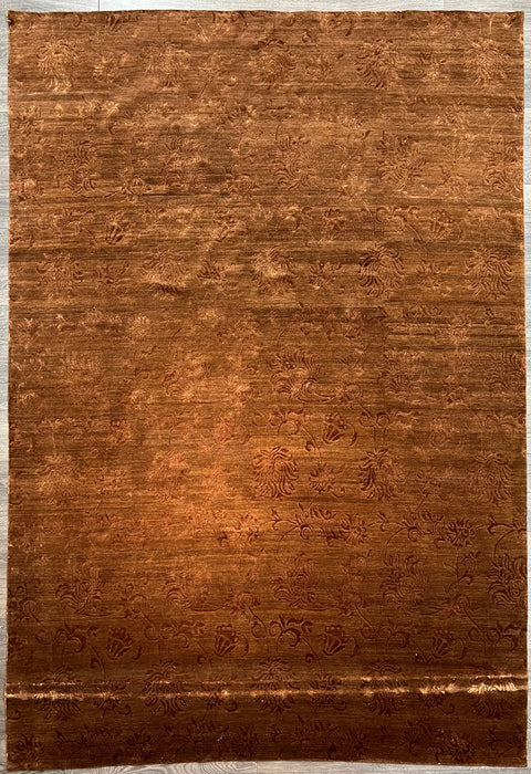 9'x12' Hand-Knotted Nepali Brown Area Rug – KB Rugs