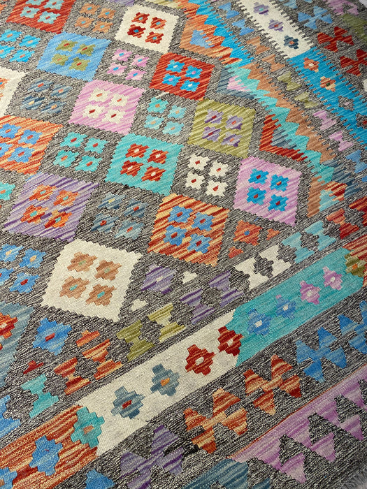 9'x12' Hand-Knotted Killim Multi/Orange Area Rug – KB Rugs