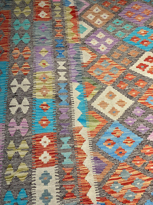 9'x12' Hand-Knotted Killim Multi/Orange Area Rug – KB Rugs
